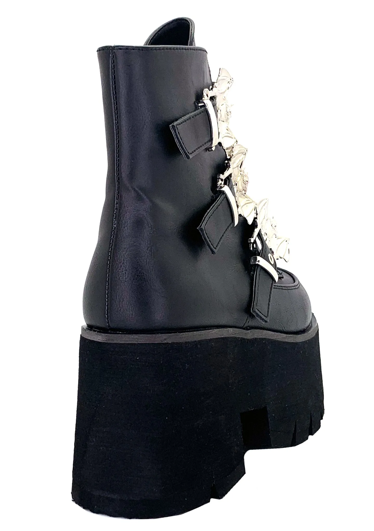 ASH 55 Bat Out of Hell Black Platform Boots