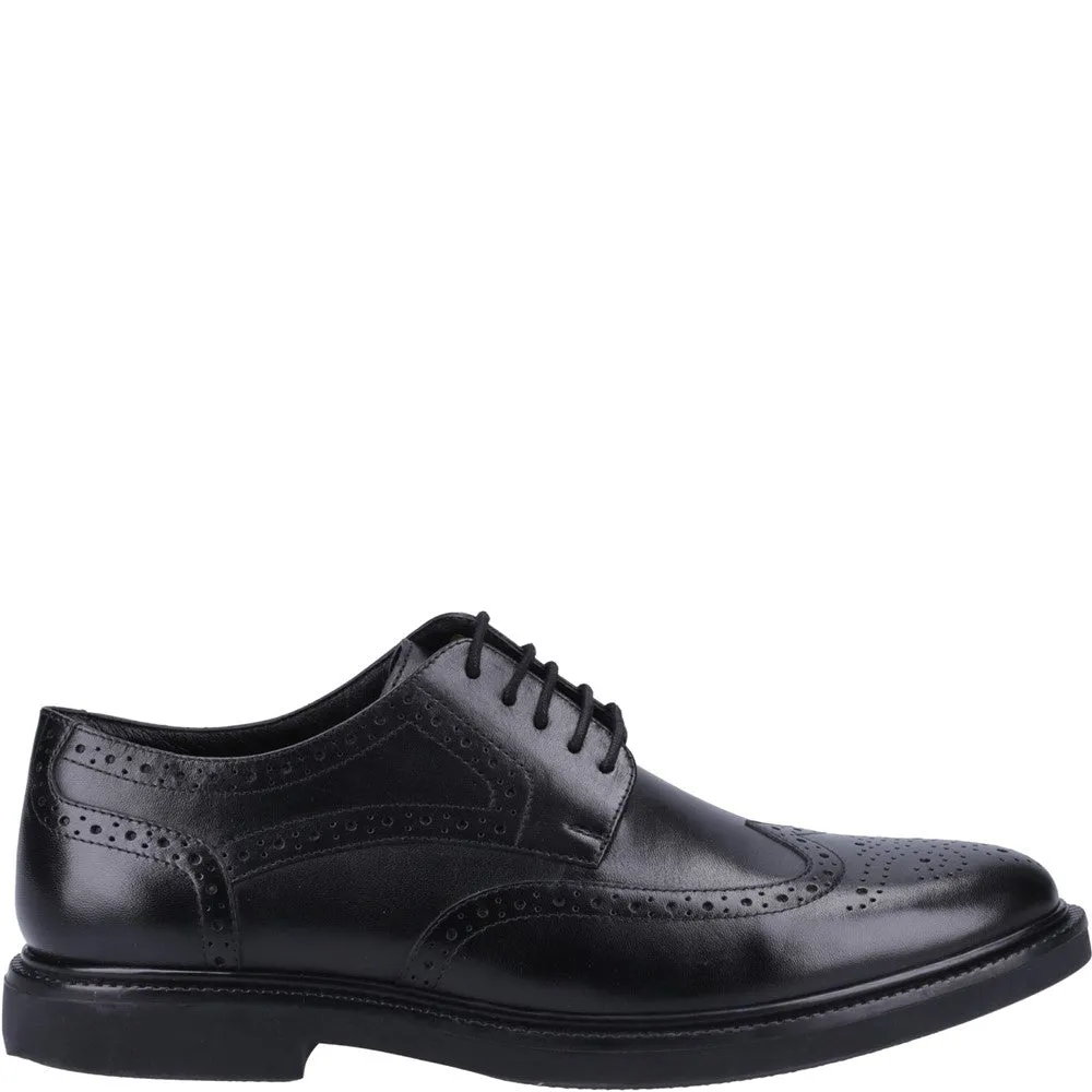 Black Kingston Brogue Shoes