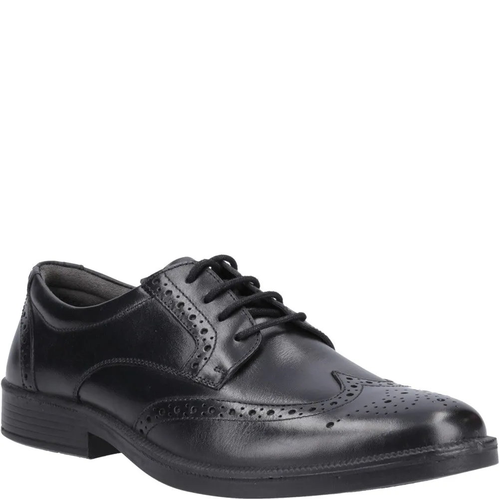 Black Nolan Brogue Shoes