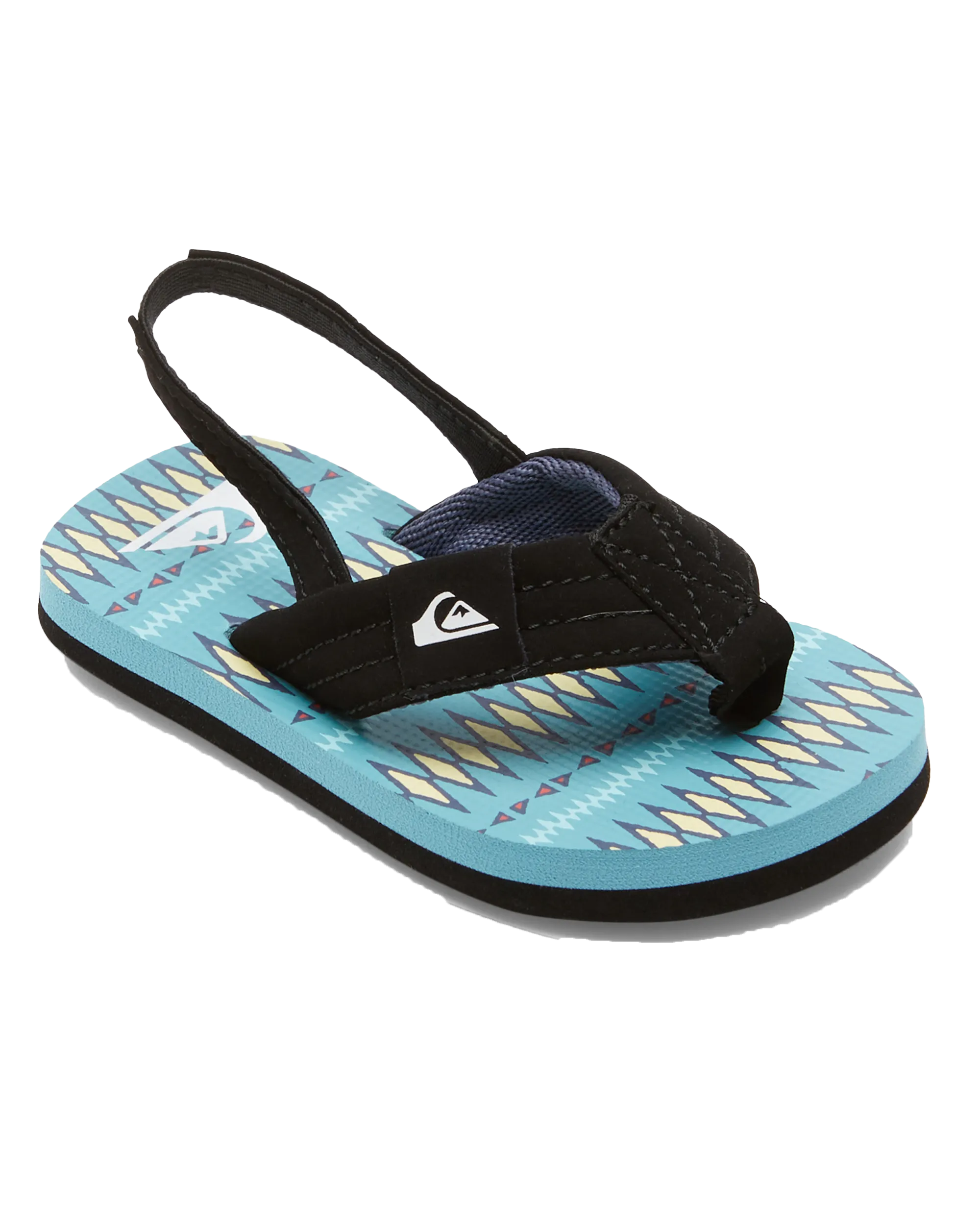 Boys Molokai Layback Toddler Flip Flops in Black, Blue & Blue