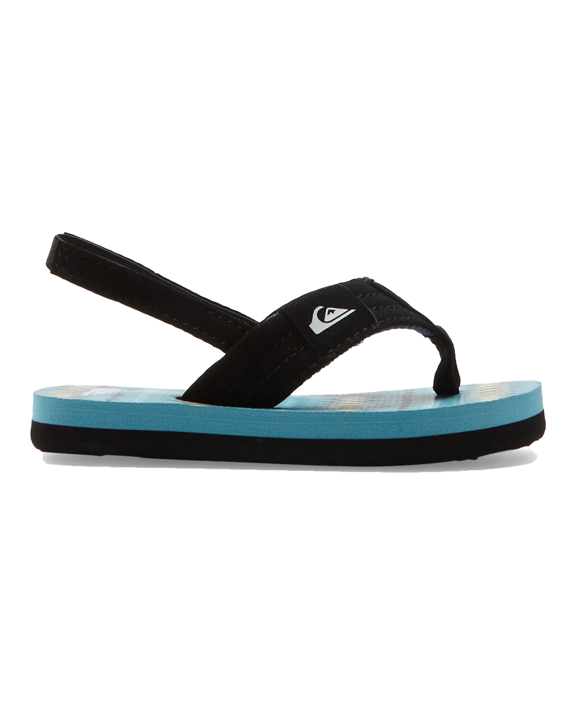 Boys Molokai Layback Toddler Flip Flops in Black, Blue & Blue