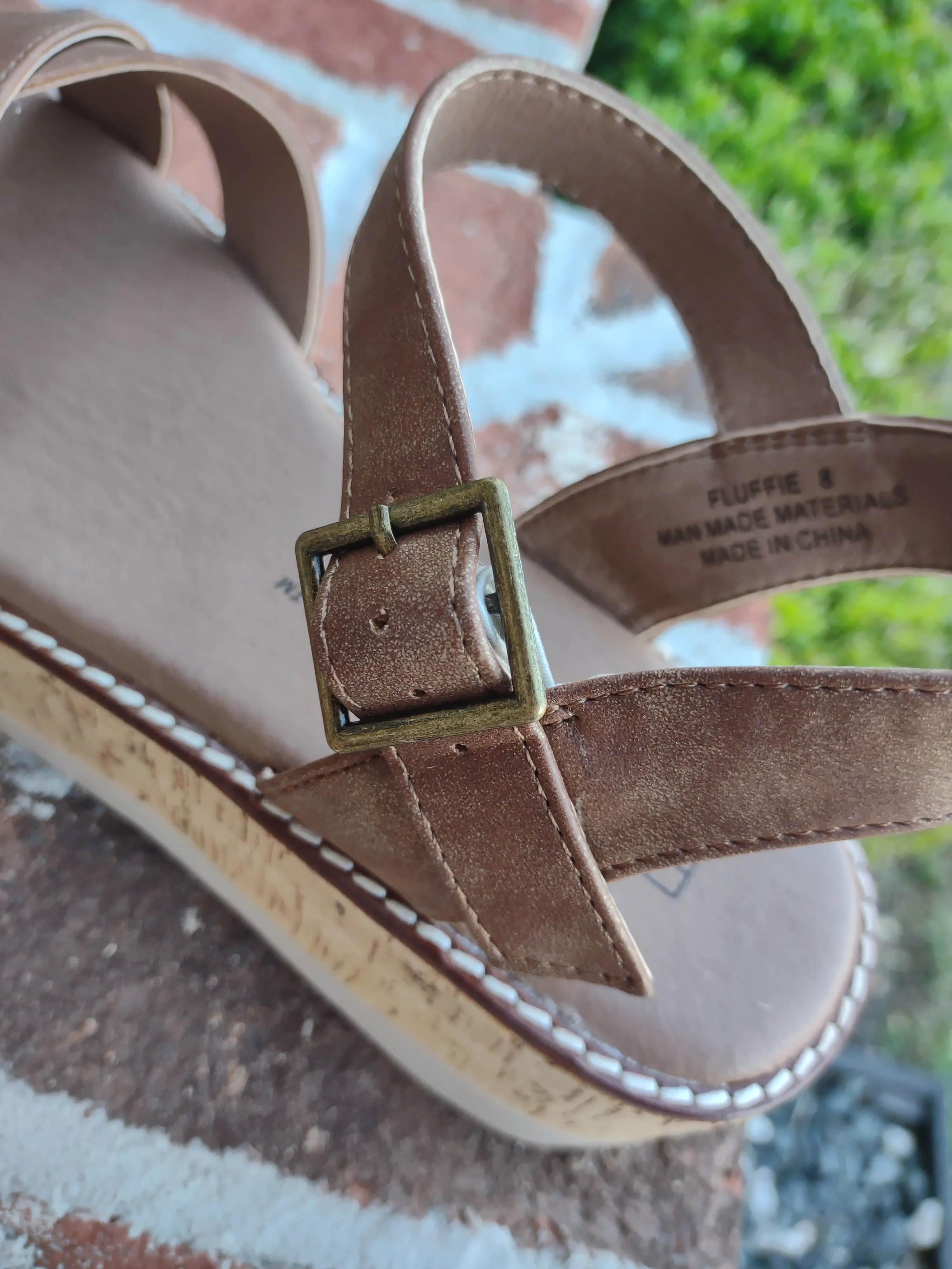 Brown Cork Wedge Sandal | Boutique By Corky’s Fluffie