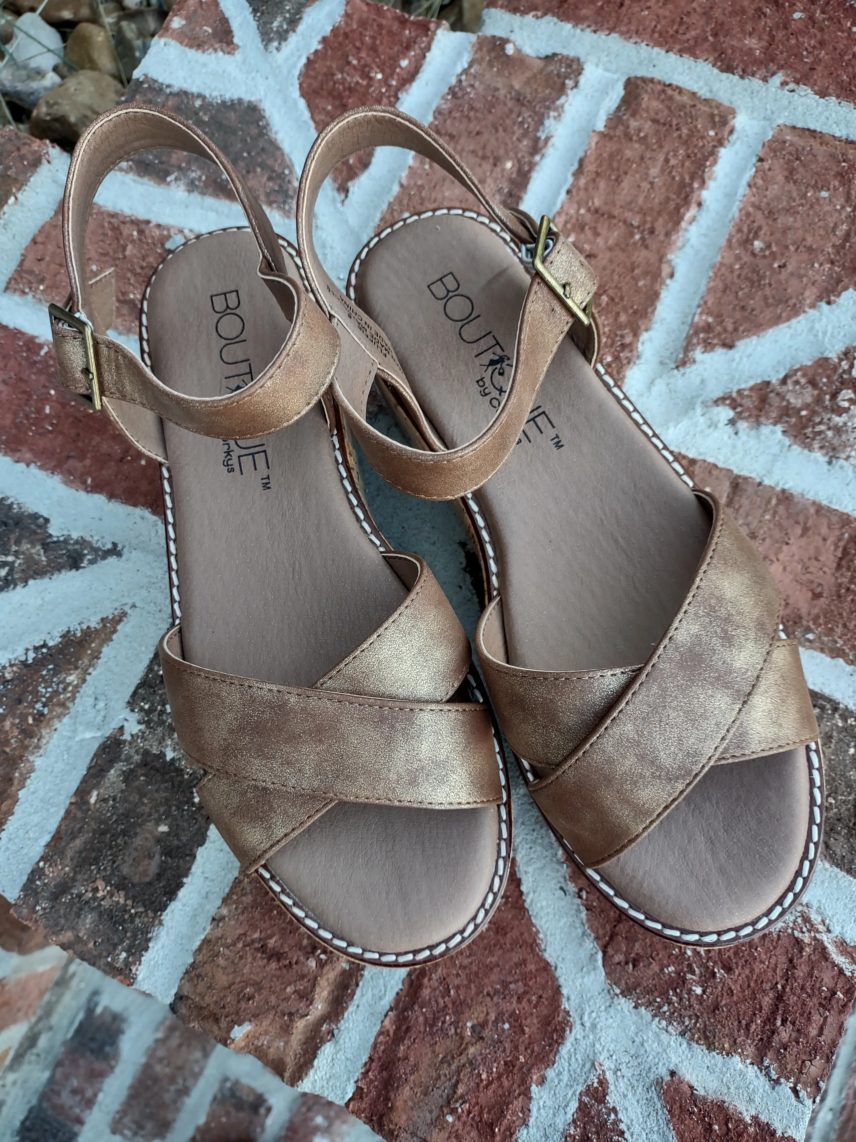 Brown Cork Wedge Sandal | Boutique By Corky’s Fluffie