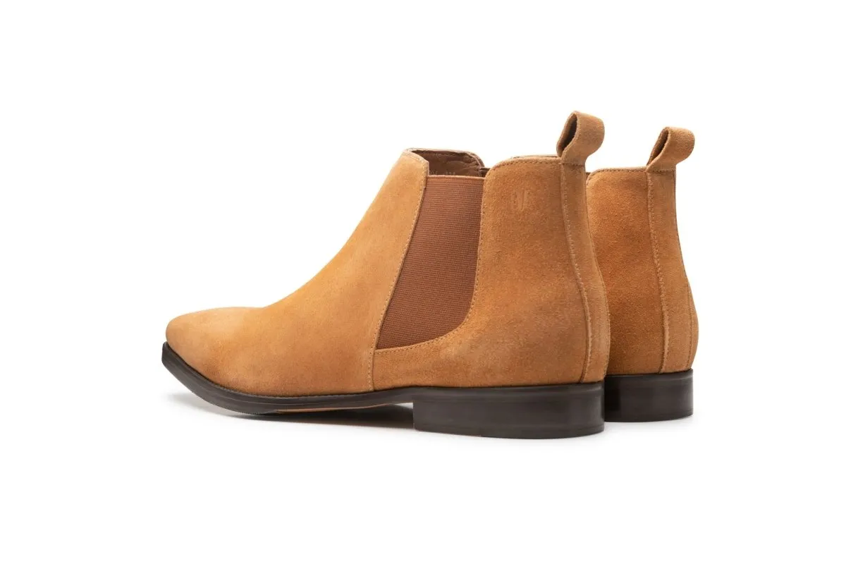 Camel Suede Chelsea Boot