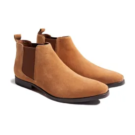 Camel Suede Chelsea Boot