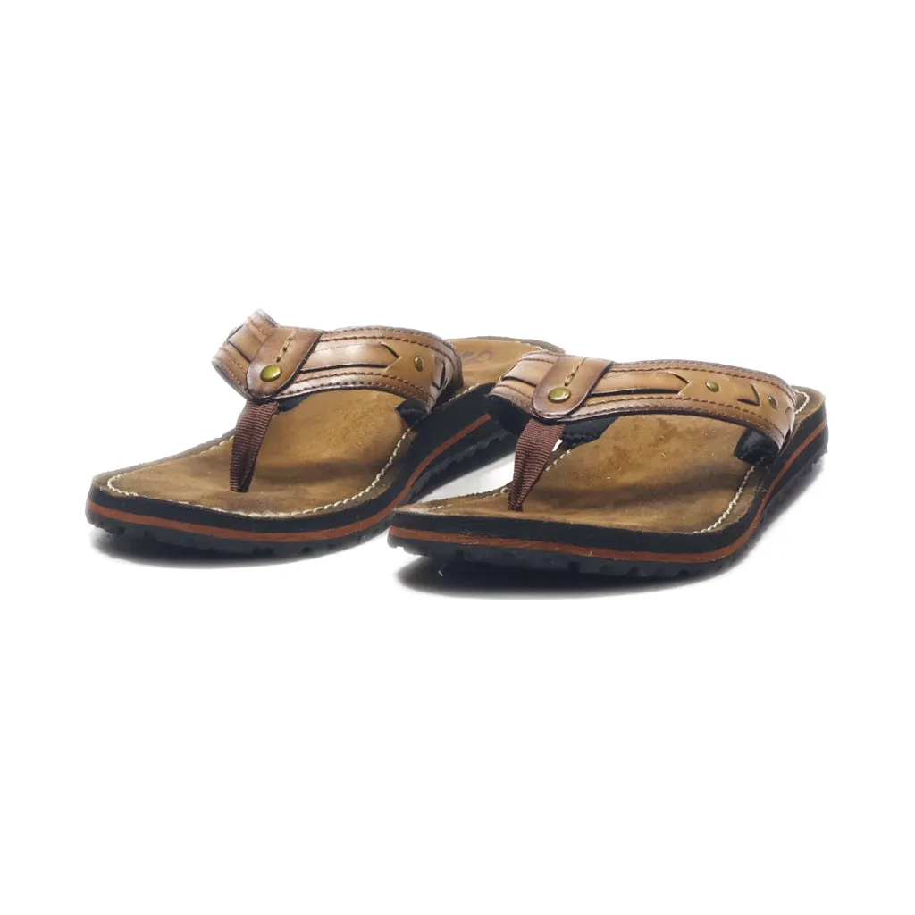 Clarks Fenner Nerice Flip Flops Leather Brown Colour For Women