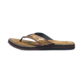 Clarks Fenner Nerice Flip Flops Leather Brown Colour For Women