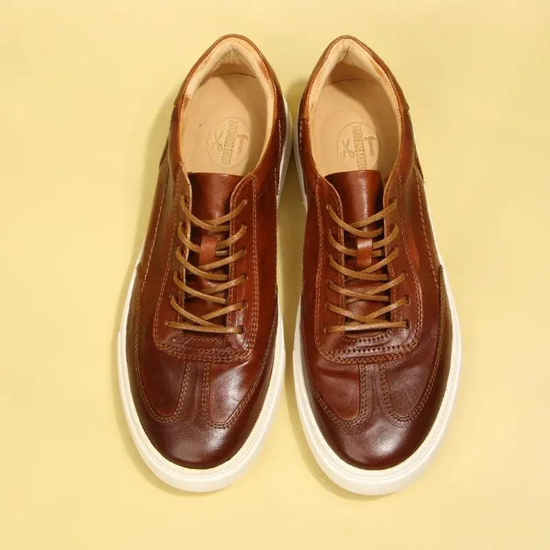 Classical TR2441 Men's Casual Shoes: Leather Sneakers