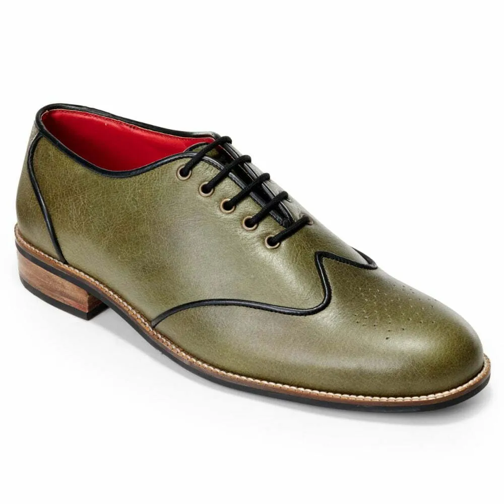 Core Brogues Men – Olive