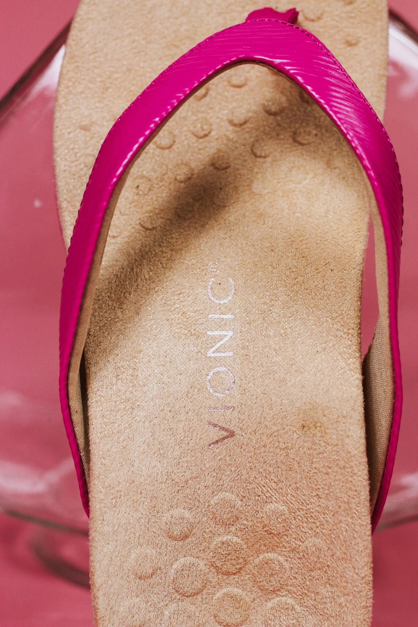 Dillon Toe Post Pink Sandal By Vionic