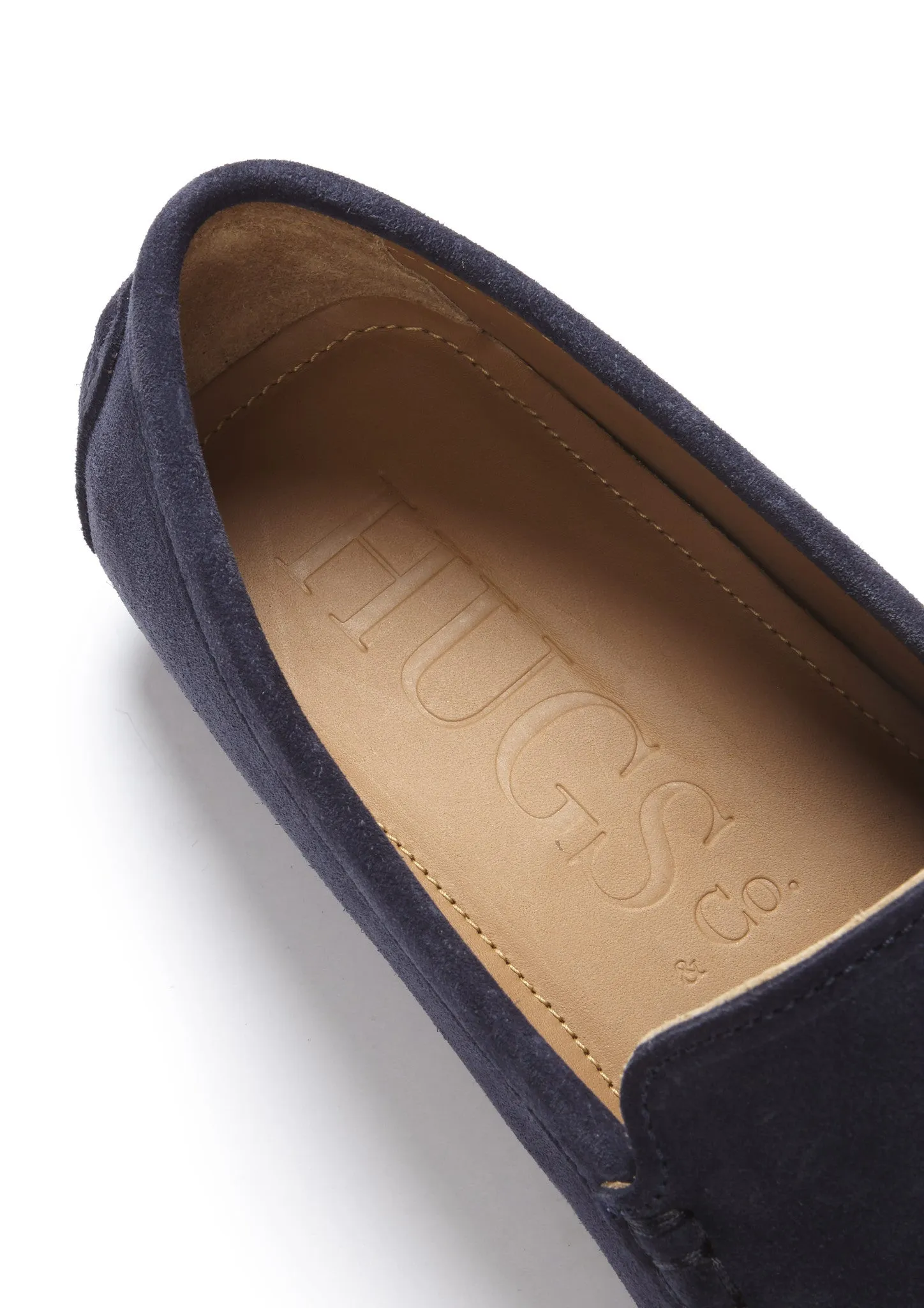 Driving Loafers, navy blue suede