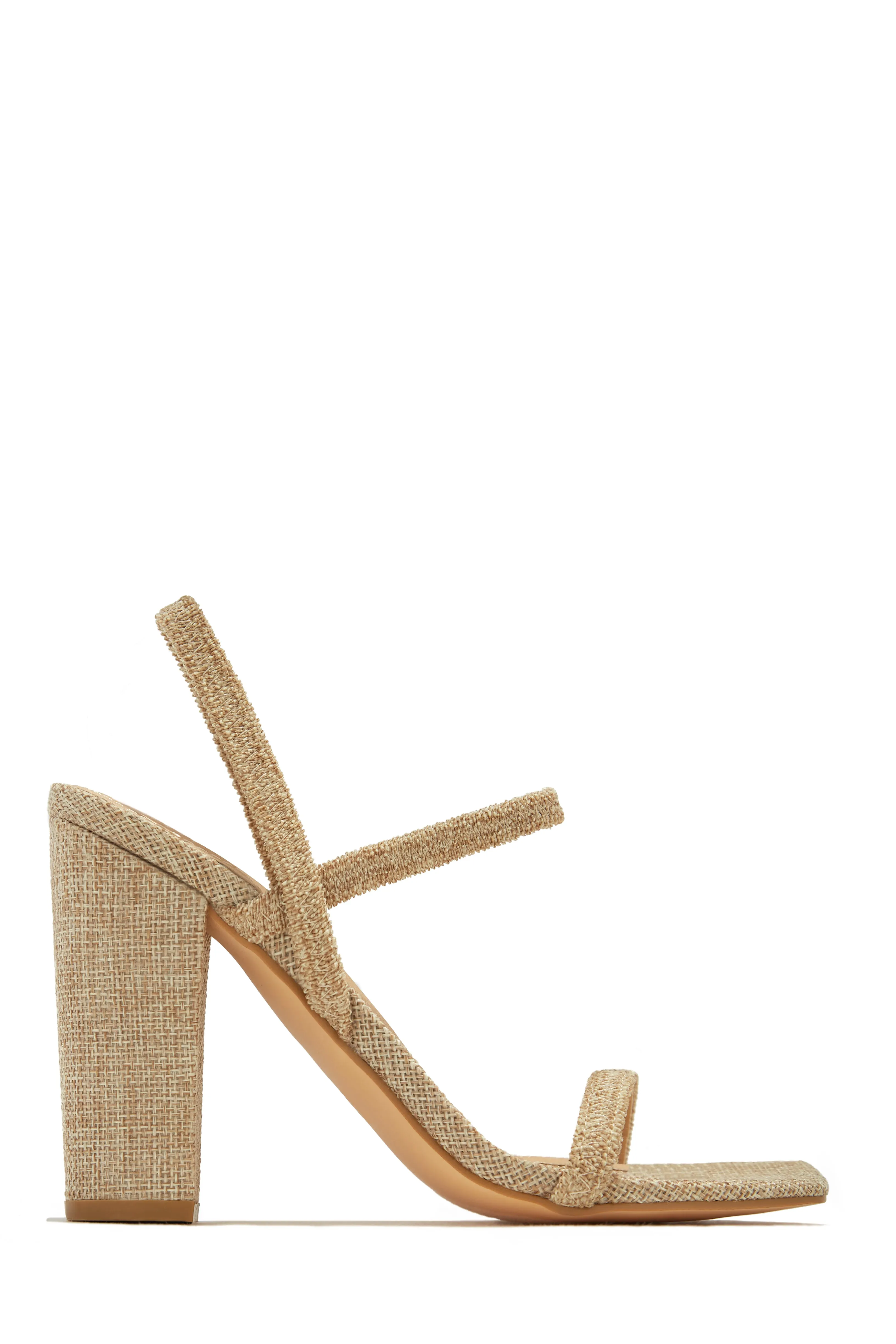 Emerie Slingback Block High Heels - Coral