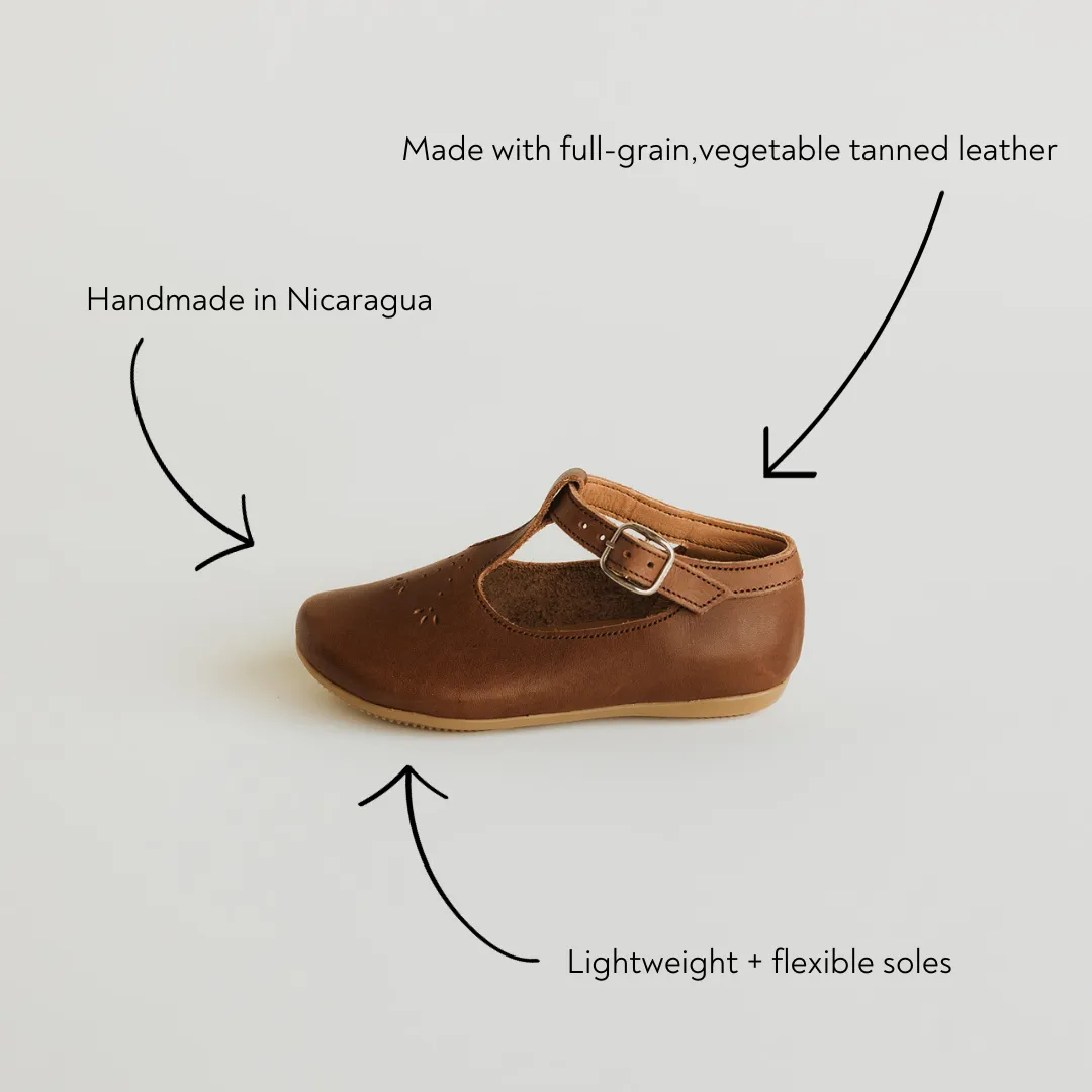 Espresso Catarina Mary Jane {Children's Leather Shoes}