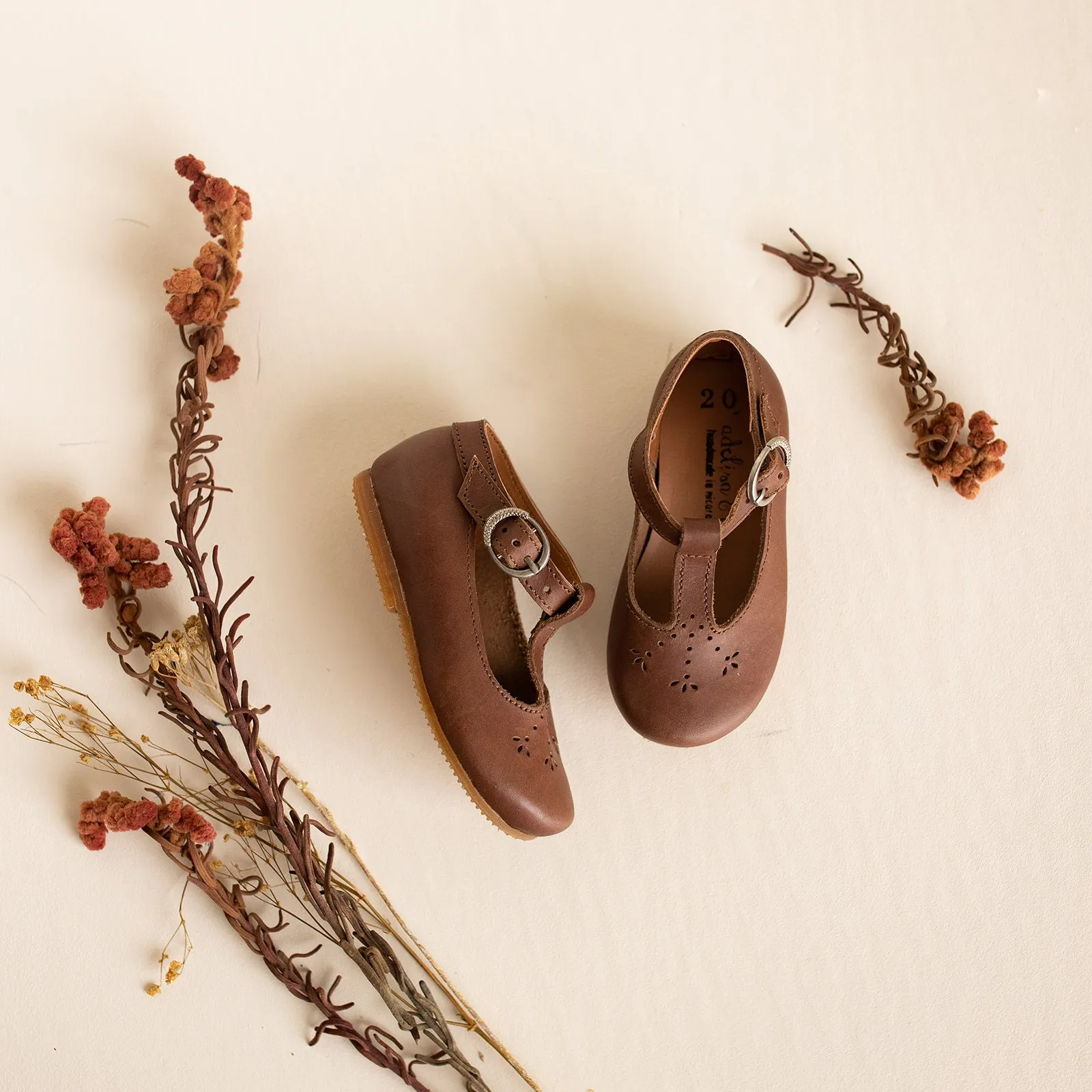 Espresso Catarina Mary Jane {Children's Leather Shoes}