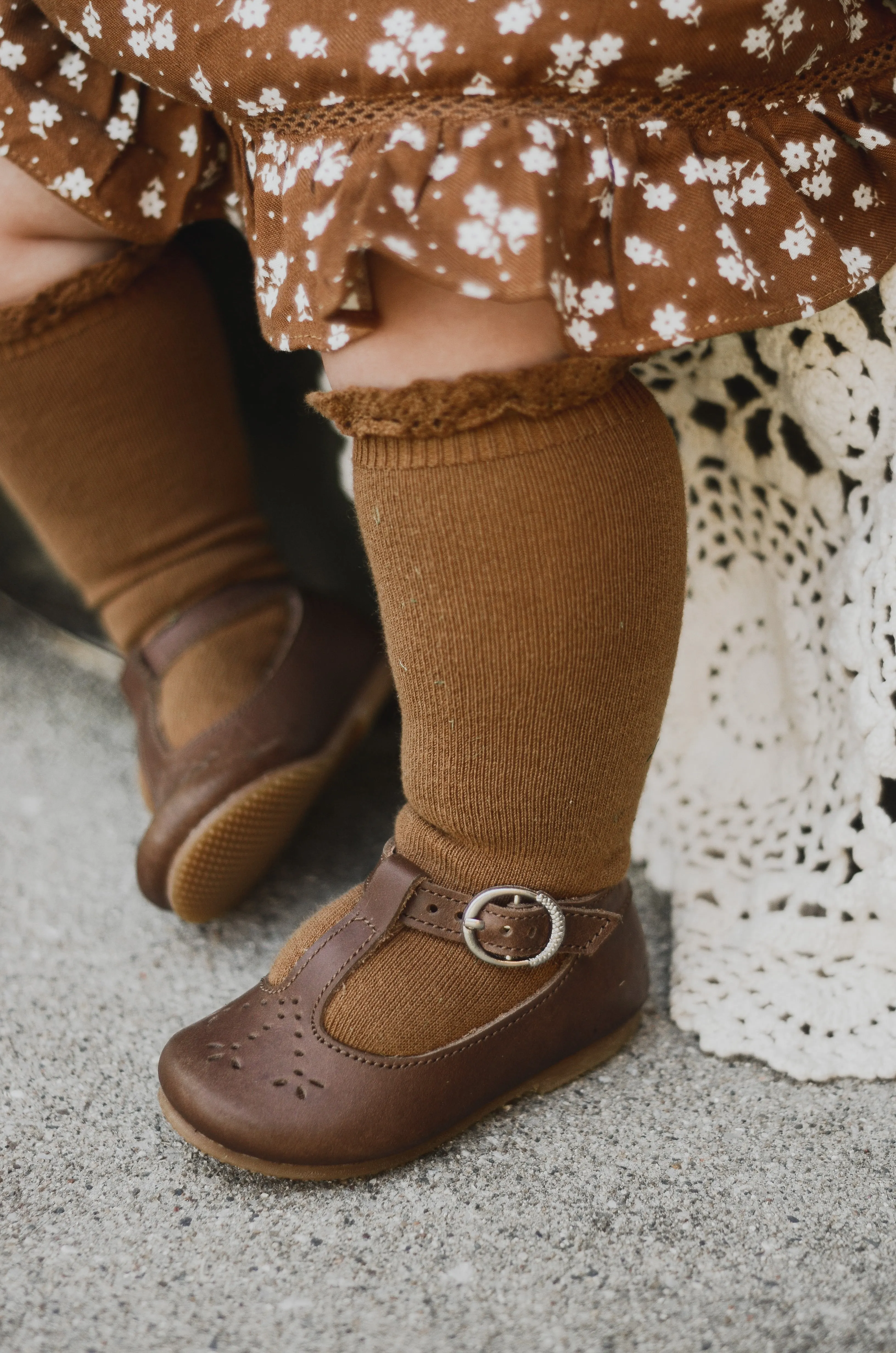 Espresso Catarina Mary Jane {Children's Leather Shoes}