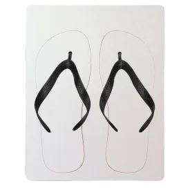 Flip Flops - Child Size - Black Straps - Large