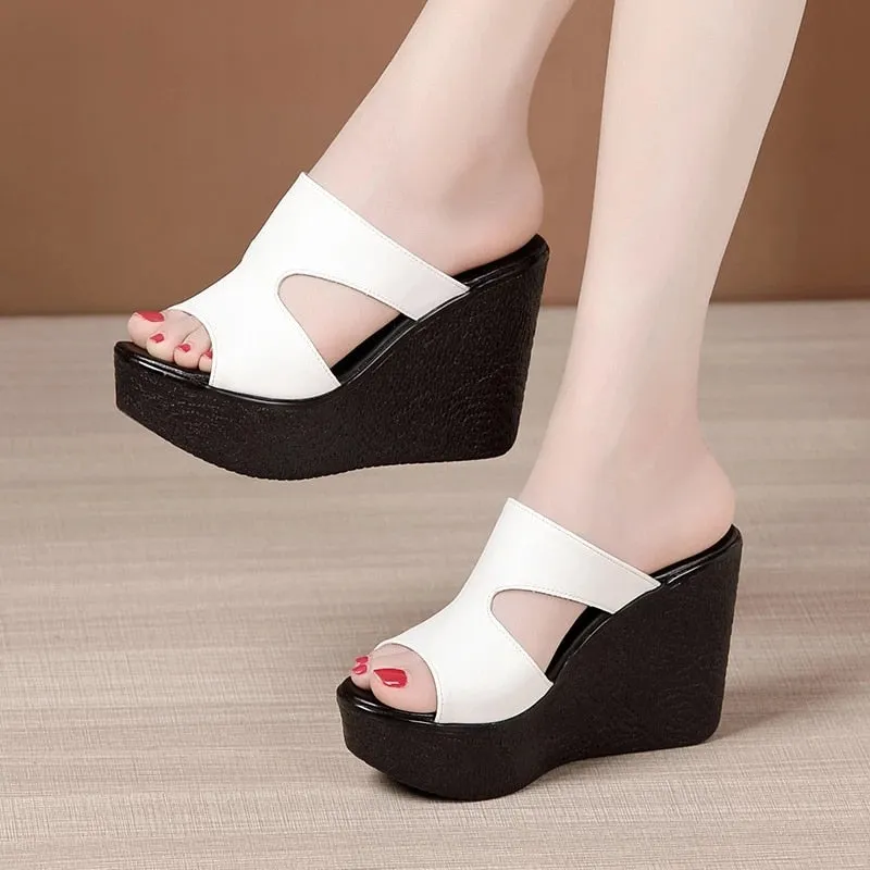 Funki Buys | Shoes | Women's High Heel Gothic Wedge Sandals