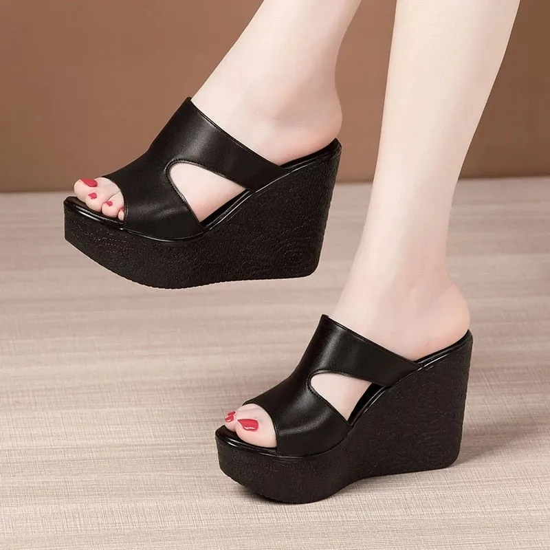 Funki Buys | Shoes | Women's High Heel Gothic Wedge Sandals