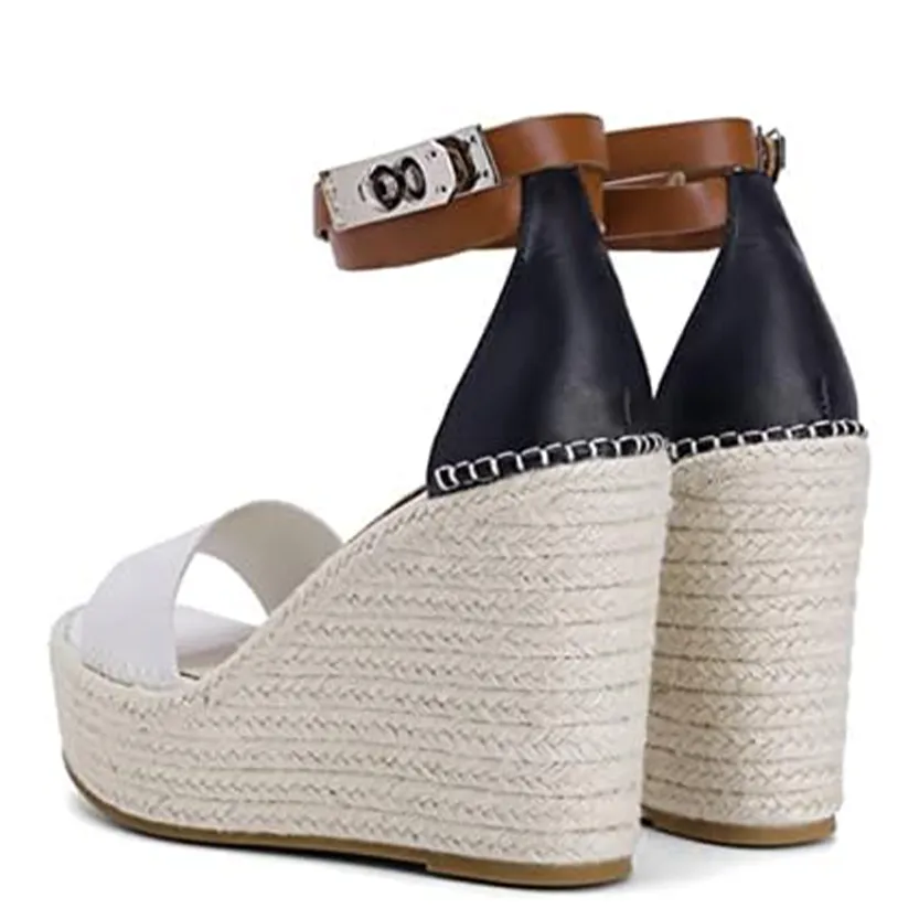 Funki Buys | Shoes | Women's Lock Strap High Wedge Sandals