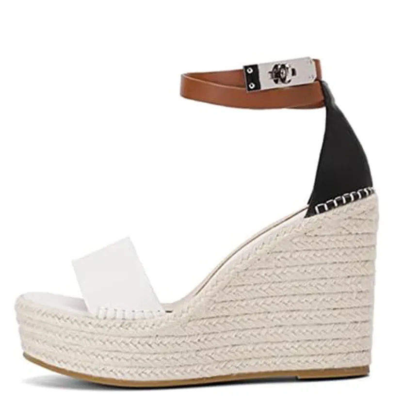 Funki Buys | Shoes | Women's Lock Strap High Wedge Sandals