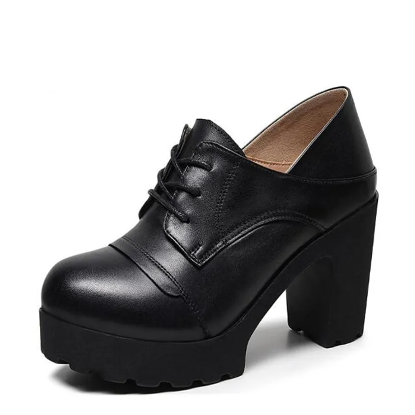 Funki Buys | Shoes | Women's Real Leather Mary Jane Platforms