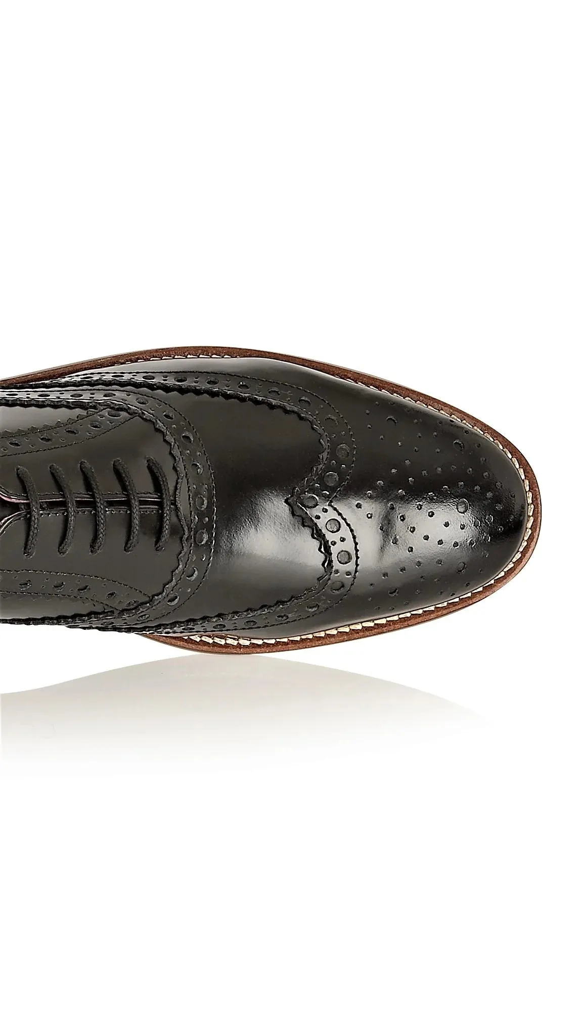 Gatsby Brogue Black Polished