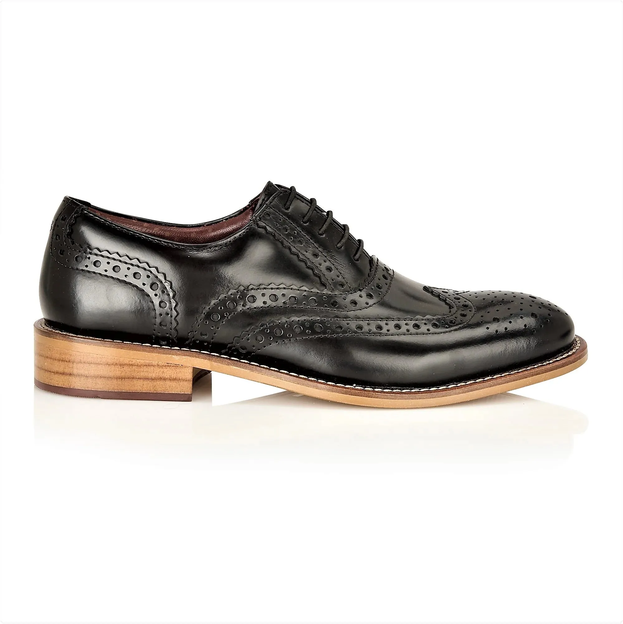 Gatsby Junior Brogue Black