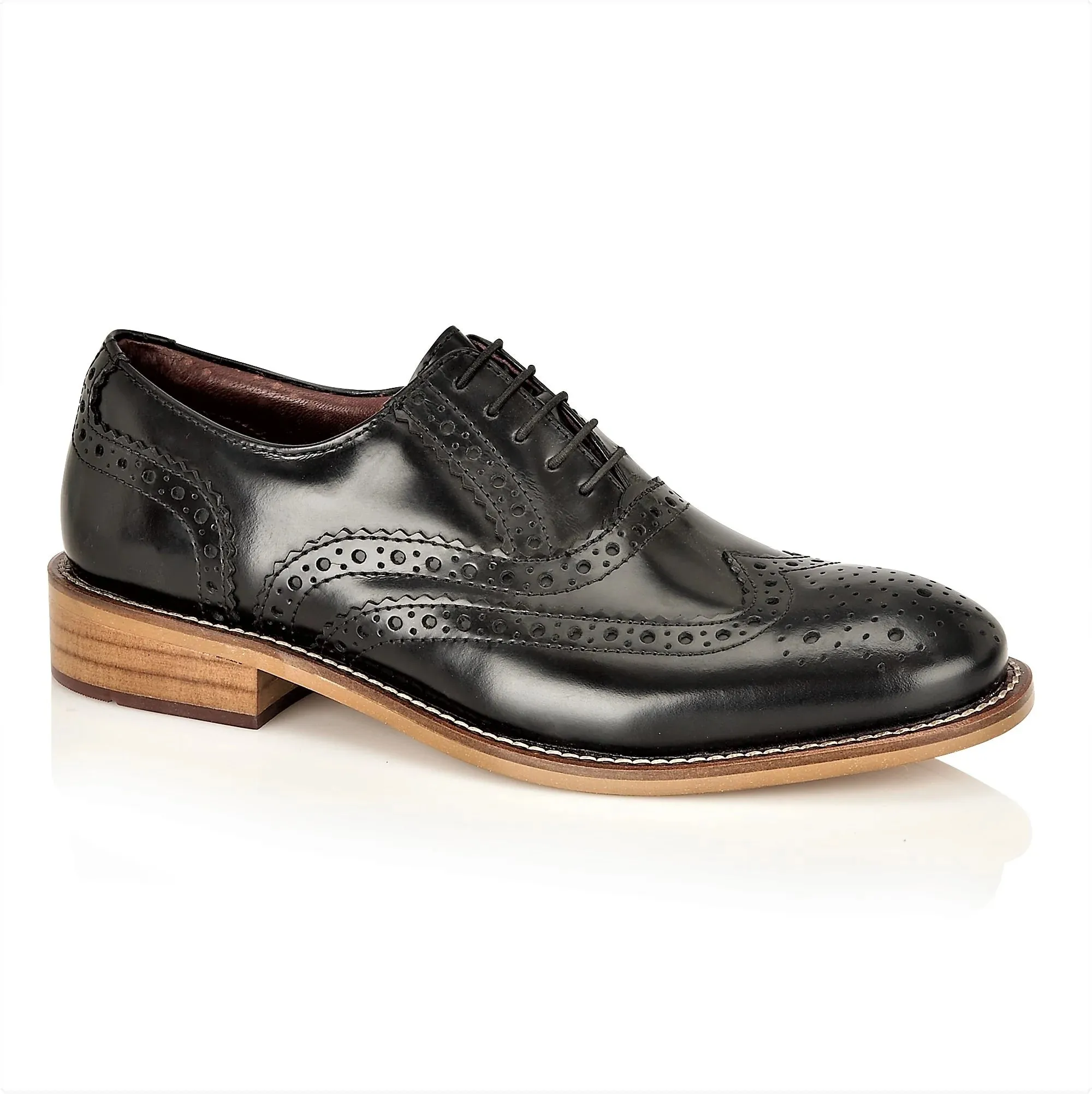 Gatsby Junior Brogue Black