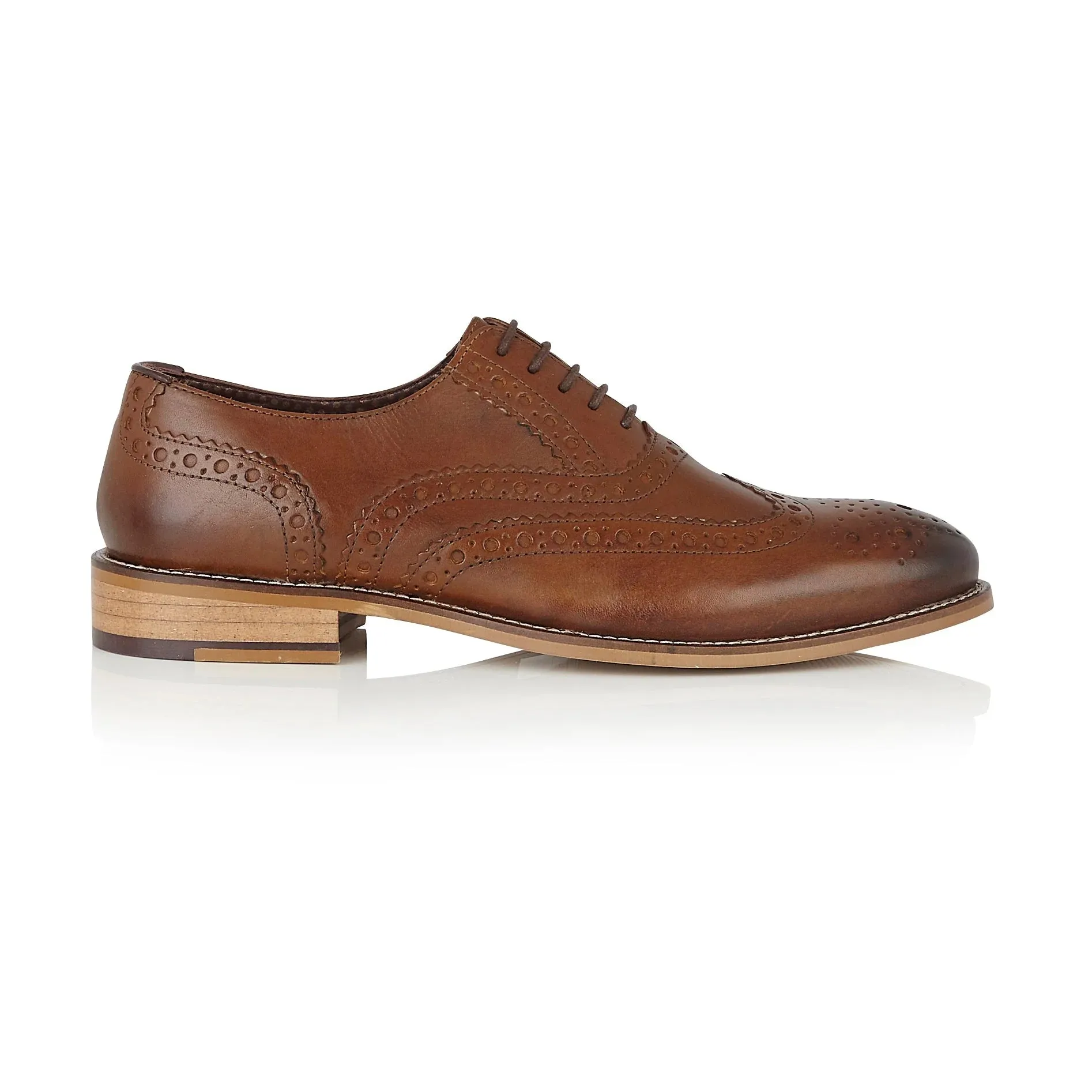 Gatsby Junior Brogue Chestnut