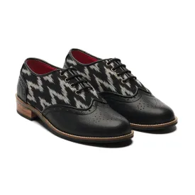 Ikat Brogues Women - Coal