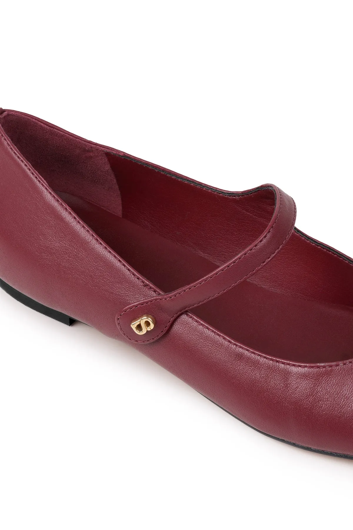 Katy Mary Janes - Burgundy