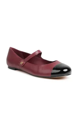 Katy Mary Janes - Burgundy