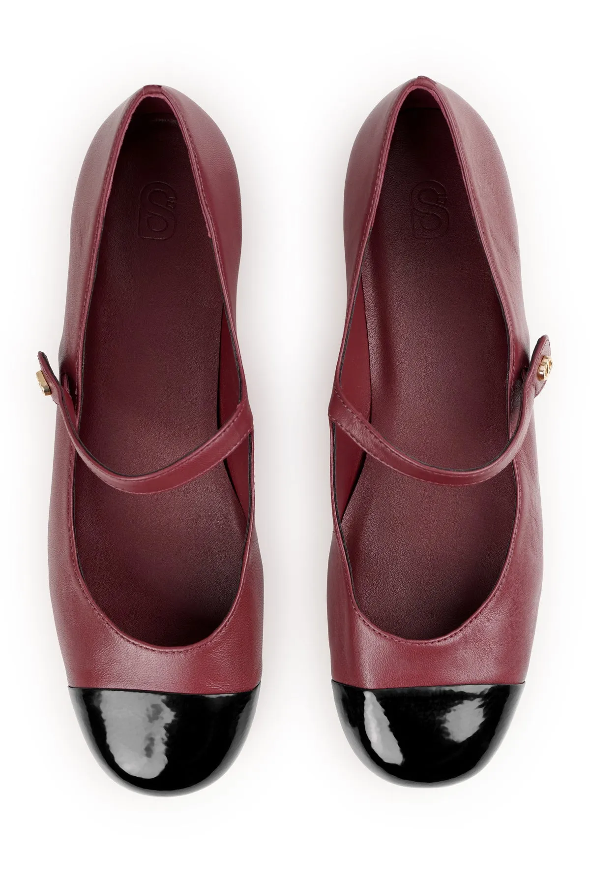 Katy Mary Janes - Burgundy