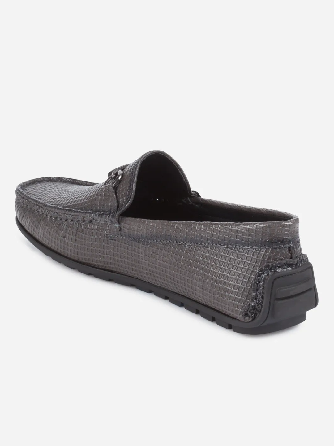 Men's Grey Moc Toe Casual Loafer (IX4108)