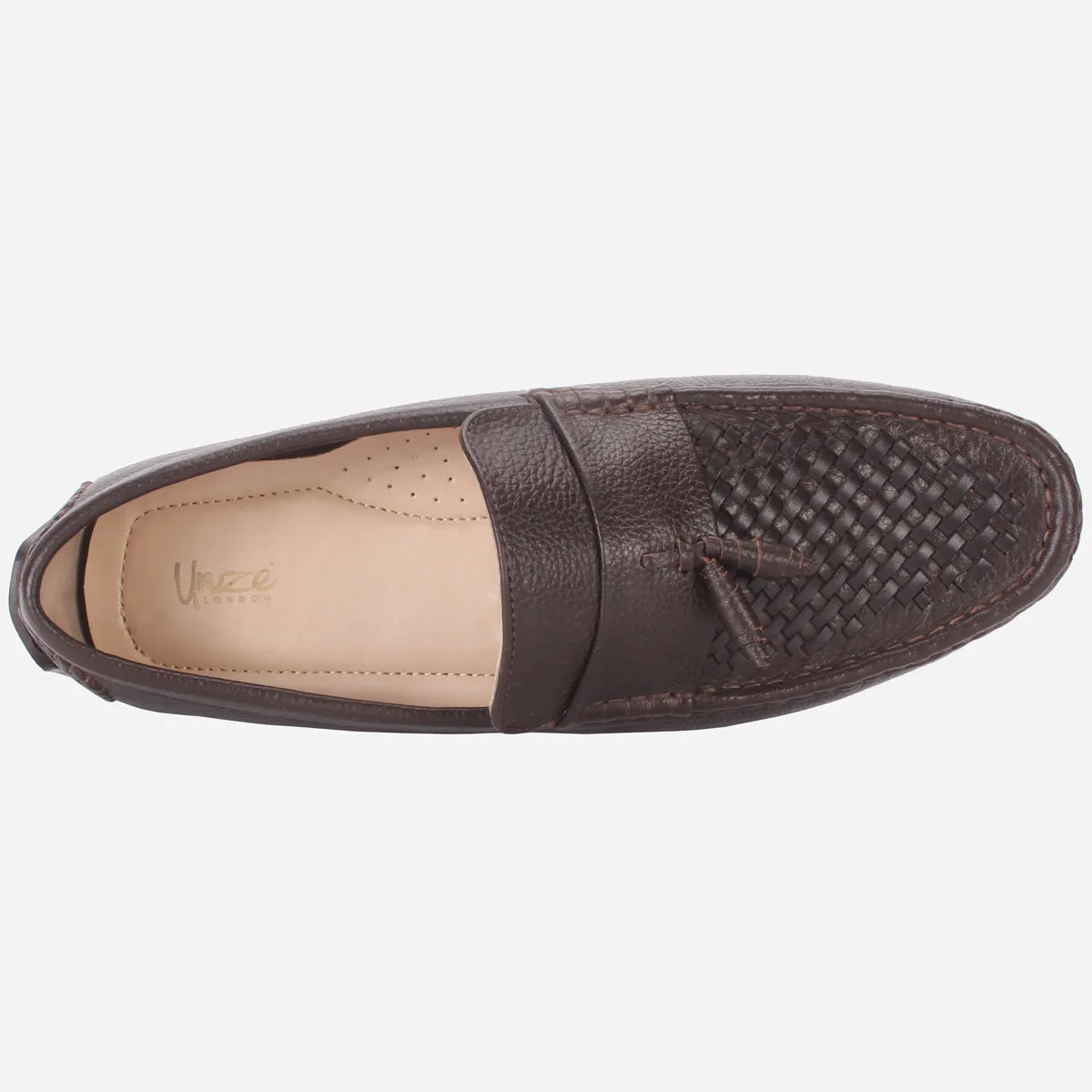 Men's "TAYLYER" Leather Slip On Moccasins Shoes