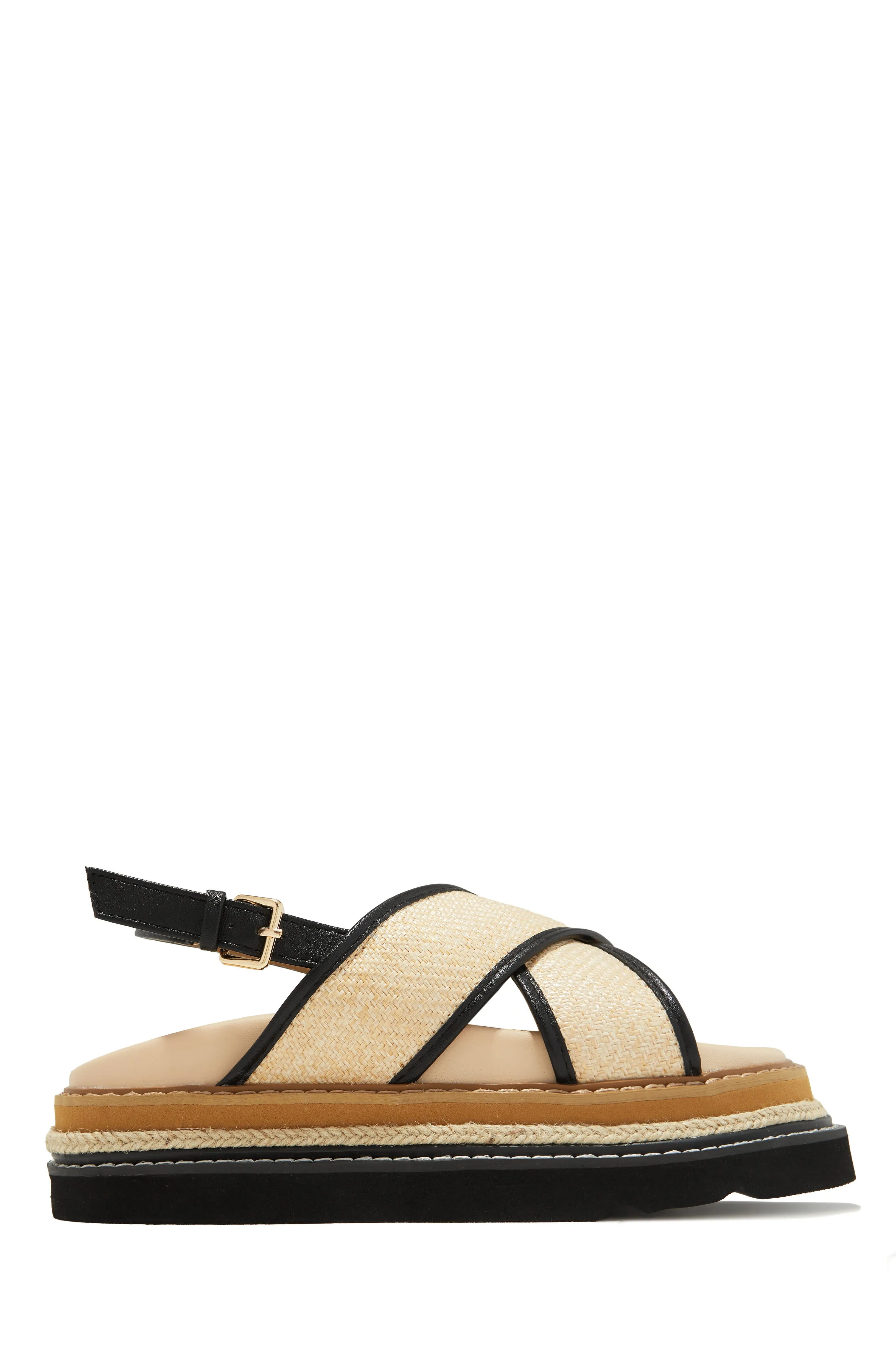 Noemy Chunky Platform Sandals - Natural