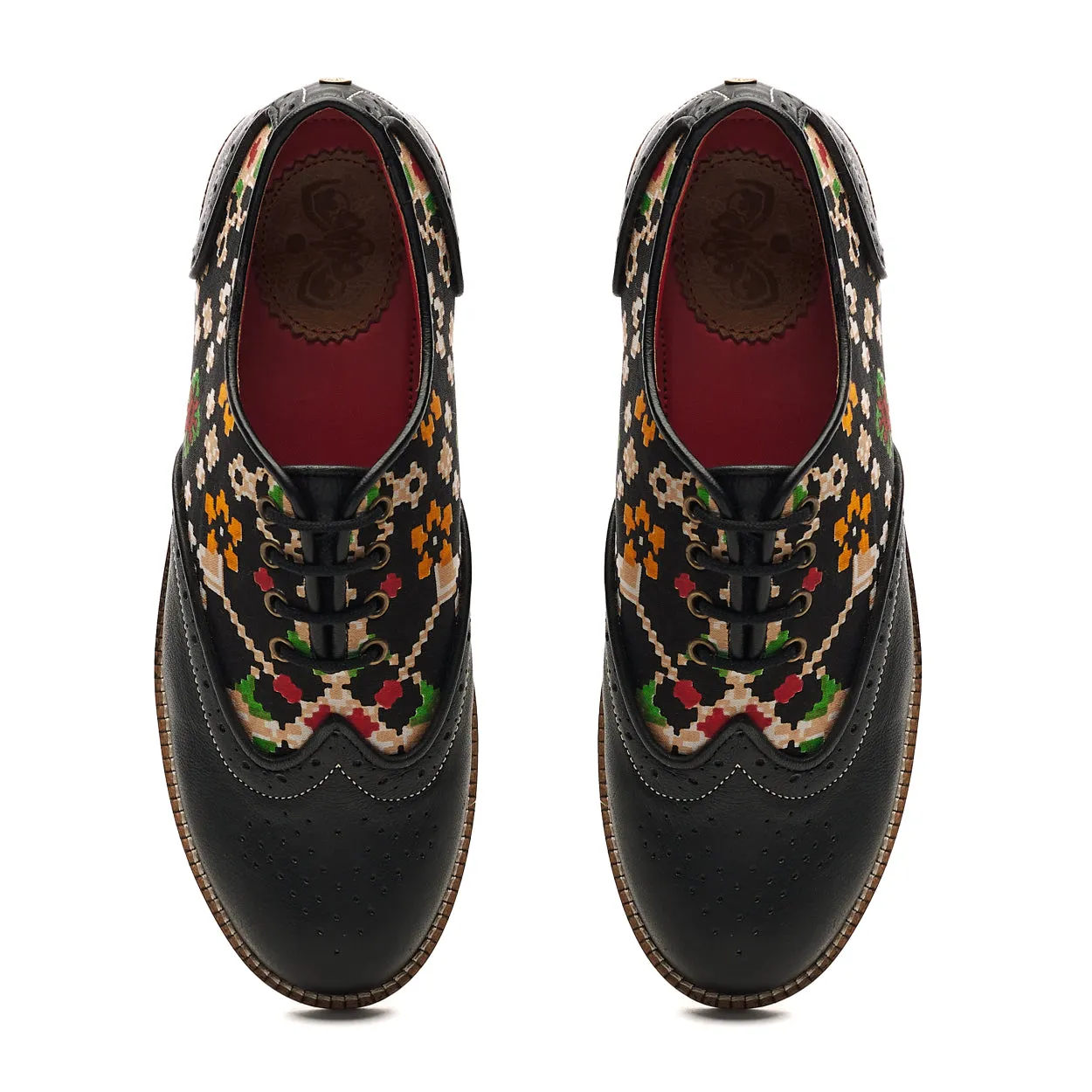 Patola Brogues Women – Coal