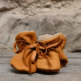 Saddle Brown Baby Moccasins