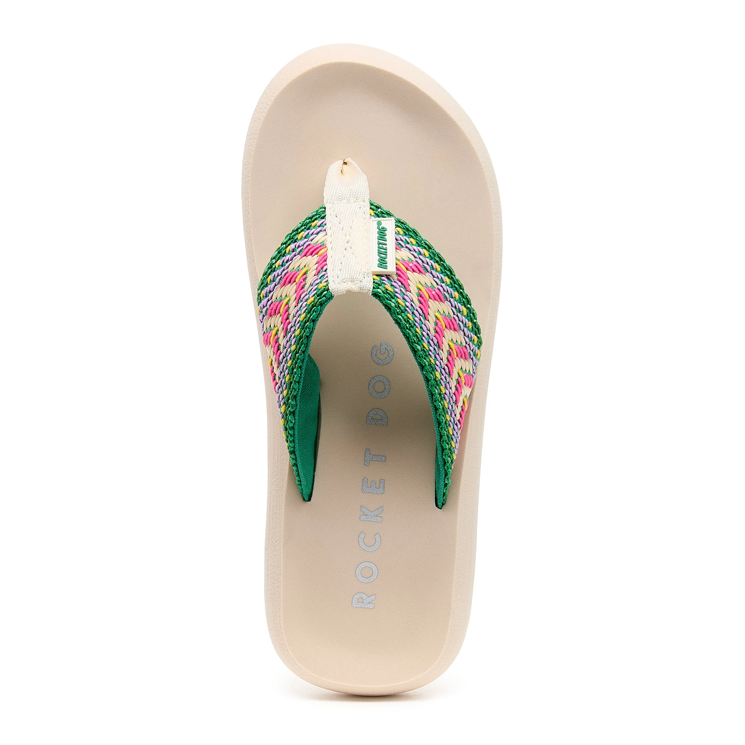 Spotlight Green Multi Flip Flop