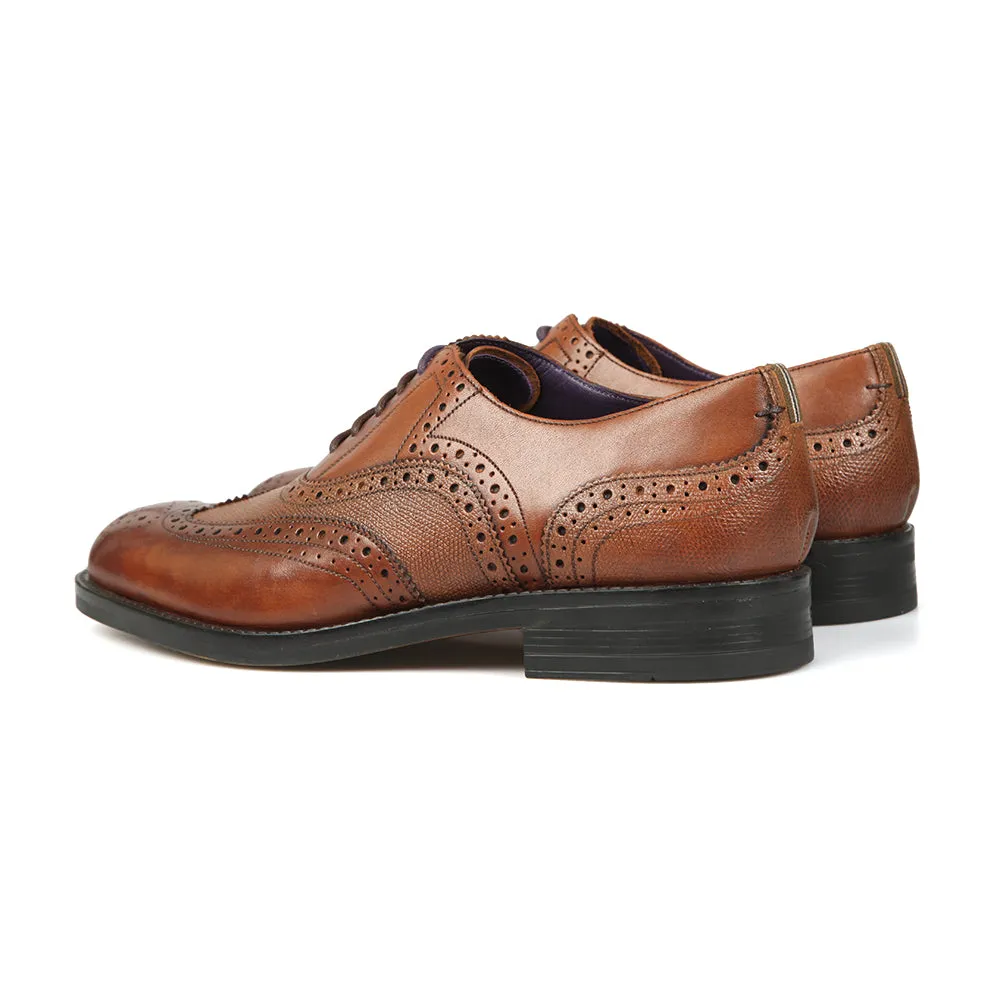 Ted Baker London Men's Almhano Brogues Tan Shoes Size UK 9 EU 43