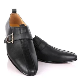 Terry Taylors Black Side Buckle Formal Shoe