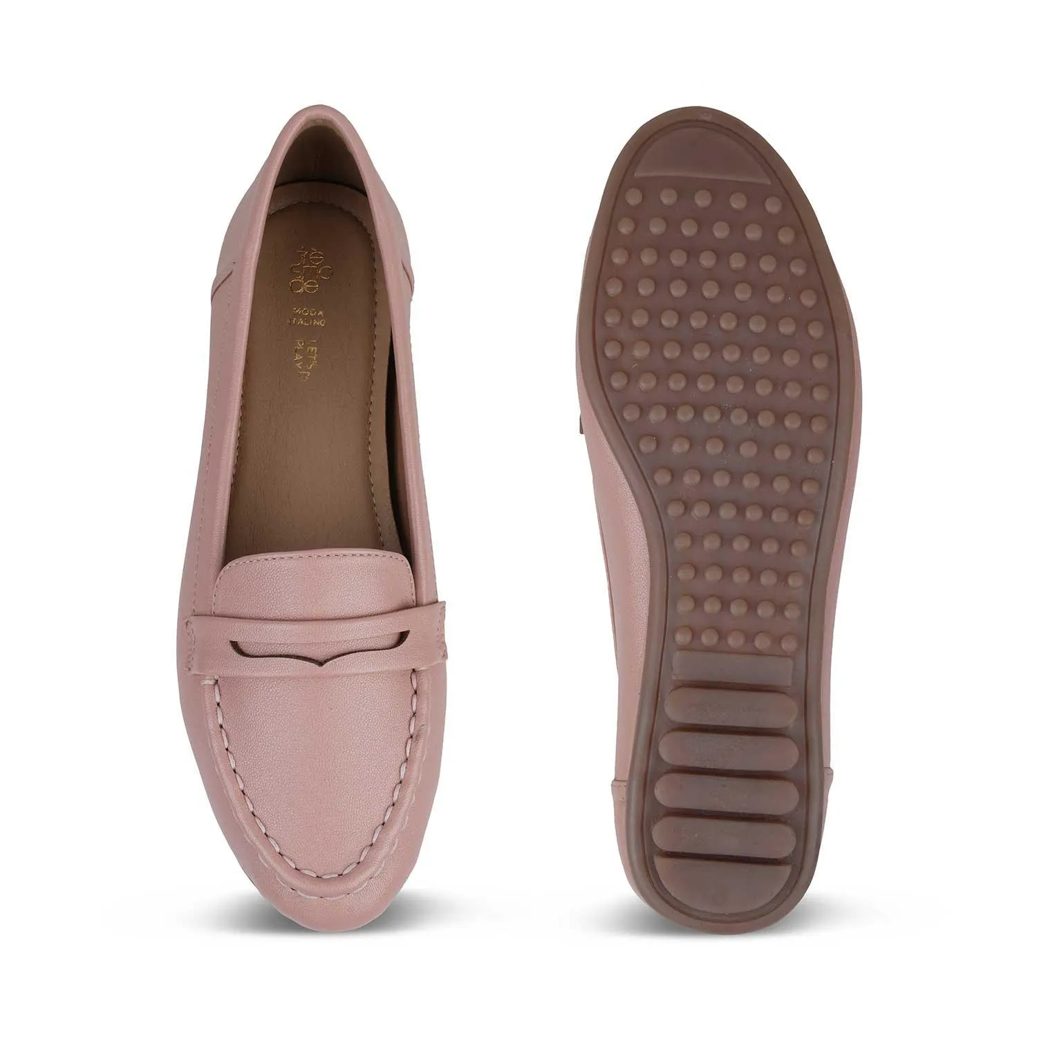 The Snap Pink Women's Casual Loafers Tresmode