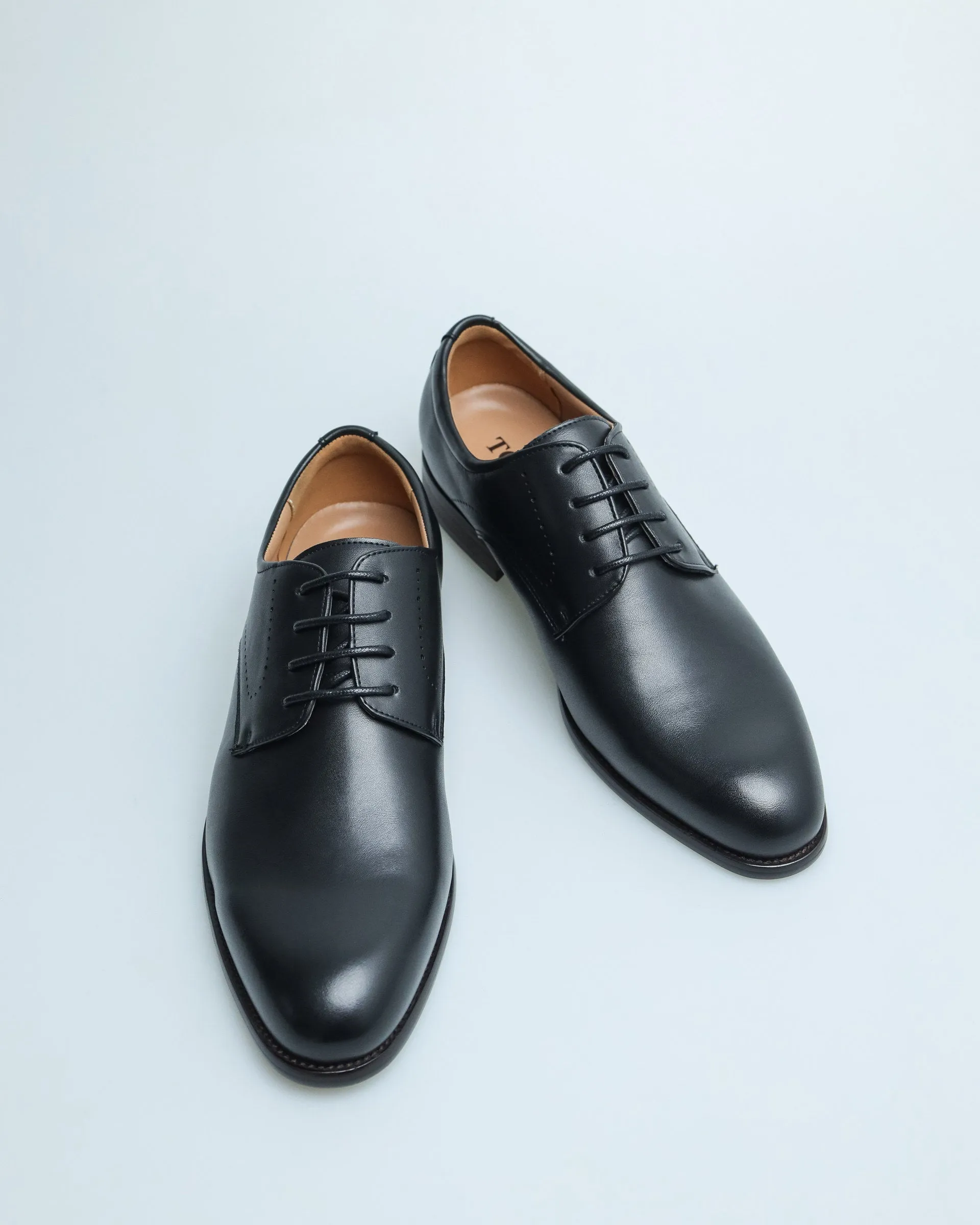 Tomaz F397 Men's Plain Toe Derby (Black)