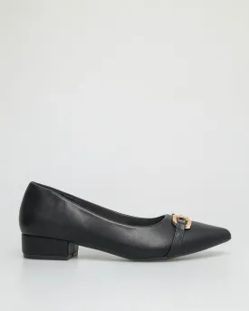 Tomaz NN229 Ladies Pointy Low Heels (Black)