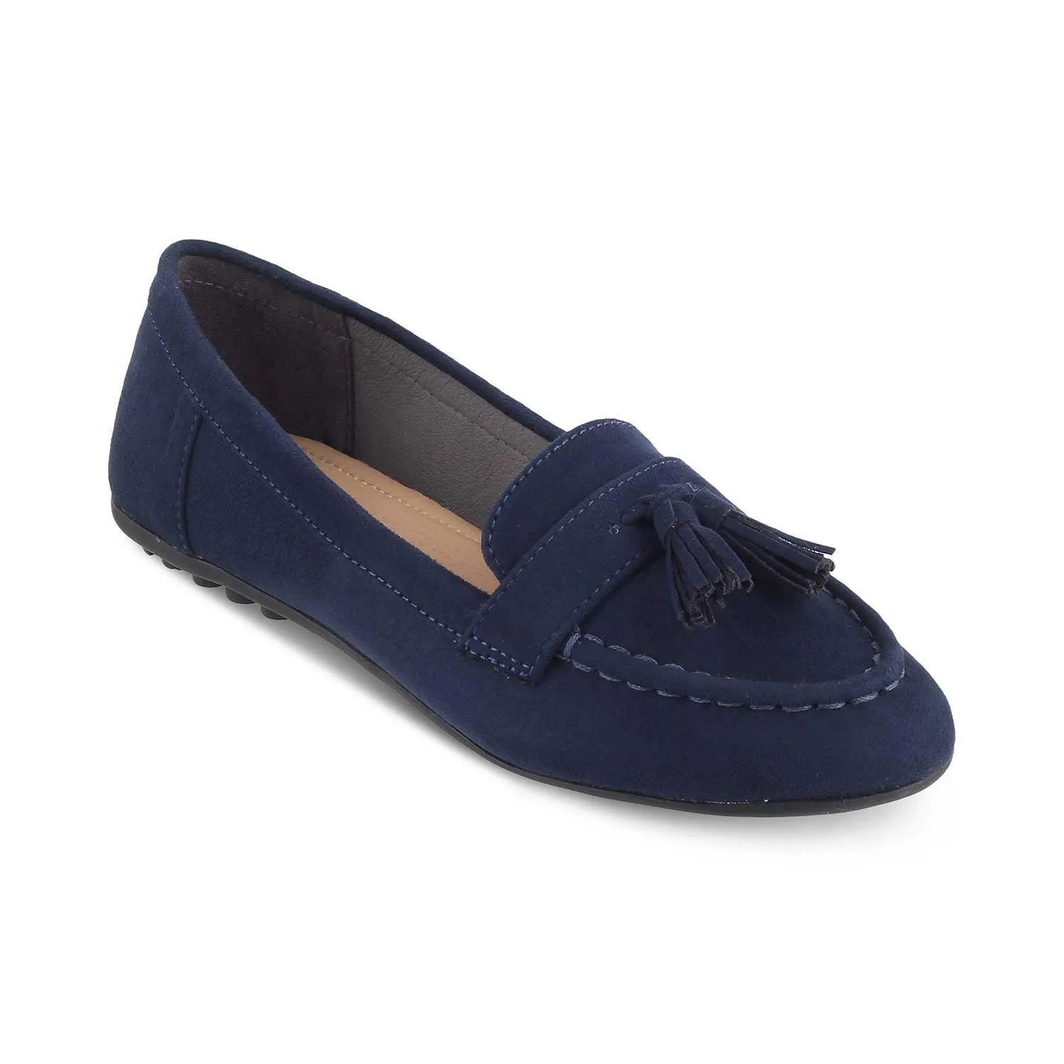 Tresmode Jonum Blue Women's Dress Tassel Loafers