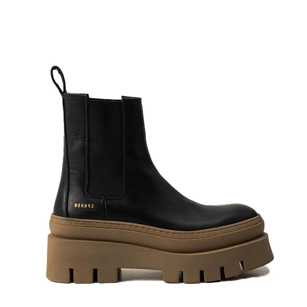 Vitello Black Stone Chelsea Boots