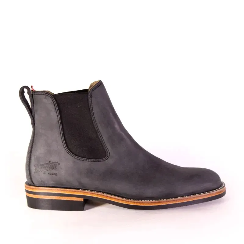 Wholecut Chelsea Boot - Charcoal Nubuck