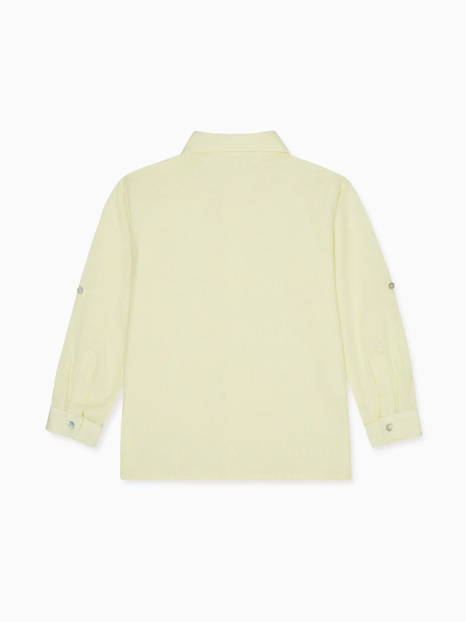 Yellow Miguel Linen Mix Boy Shirt