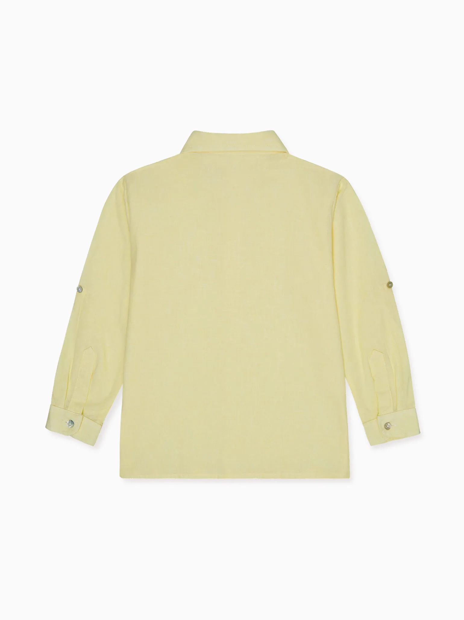 Yellow Miguel Linen Mix Boy Shirt